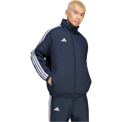 アディダス adidas マストハブ スリーストライプス ルーズフィット 中わた入り フルジップジャケット メンズ 男性 長袖 上着 羽織 （KW3362 レジェンドインク）｜詳細画像
