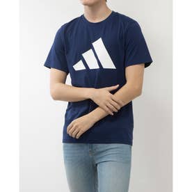 メンズ 半袖機能Tシャツ トレイン エッセンシャルズ Feelready ロゴ トレーニング半袖Tシャツ IB8275 （ダークブルー/ホワイト）