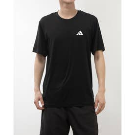 メンズ 半袖機能Tシャツ トレイン エッセンシャルズ ストレッチ トレーニング 半袖Tシャツ IC7413 （ブラック/ホワイト）