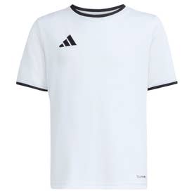 サッカー エントラーダ 26 ジャージー キッズ フットボール ウェア シャツ ジュニア 子供 ドライ 耐久性 ソフト （JZ2532 ホワイト/ブラック）