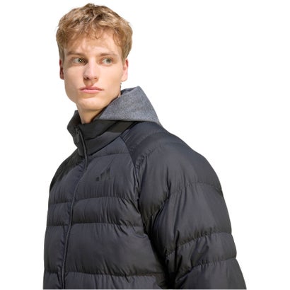 アディダス adidas エッセンシャルズ パッカブル インサレーション ジャケット メンズ 男性 アウター 上着 軽量 撥水 防風 ルーズフ （KS7700 オーロラオニキス）｜詳細画像