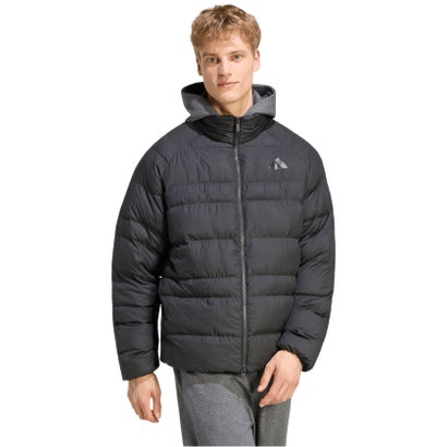アディダス adidas エッセンシャルズ パッカブル インサレーション ジャケット メンズ 男性 アウター 上着 軽量 撥水 防風 ルーズフ （KS7700 オーロラオニキス）｜詳細画像