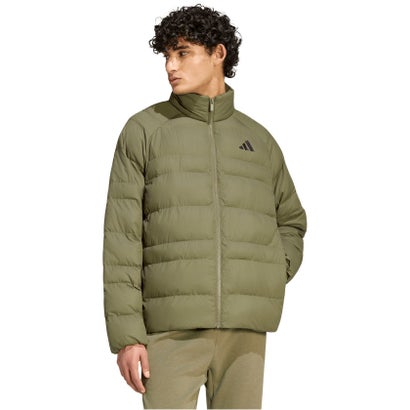 アディダス adidas エッセンシャルズ パッカブル インサレーション ジャケット メンズ 男性 アウター 上着 軽量 撥水 防風 ルーズフ （KS7700 オーロラオニキス）｜詳細画像