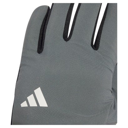 アディダス adidas ベーシック フィット グローブ ユニセックス 手袋 軽量 フリース 防風 軽量 裏起毛 クライマウォーム スマートフ （KV6589 グレーフォー）｜詳細画像