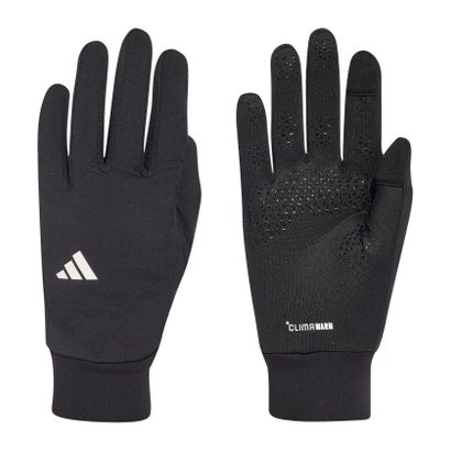 アディダス adidas ベーシック フィット グローブ ユニセックス 手袋 軽量 フリース 防風 軽量 裏起毛 クライマウォーム スマートフ （KV6588 ダークブルー）｜詳細画像