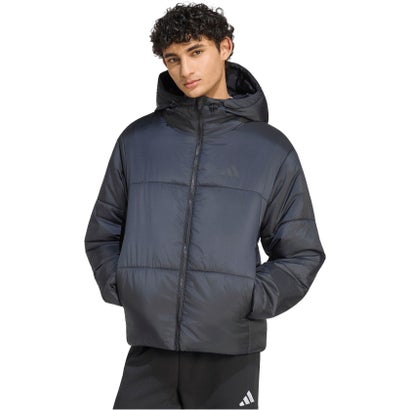 アディダス adidas エッセンシャルズ ハイロフト インサレーション パファージャケット メンズ 男性 アウター 上着 防寒着 保温性 （KS6446 ブラック）｜詳細画像