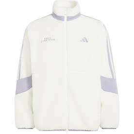 ブランド ラブ ルーズフィット シェルパ ジャケット メンズ 男性 アウター 上着 ルーズフィット フリース 裏起毛 （KV5923 オフホワイト/スレー）