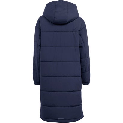 アディダス adidas キッズ エッセンシャルズ オーバーサイズフィット ロング 中わた入り フード付きコート ジュニア 子ども アウタ （KU6477 レジェンドインク）｜詳細画像