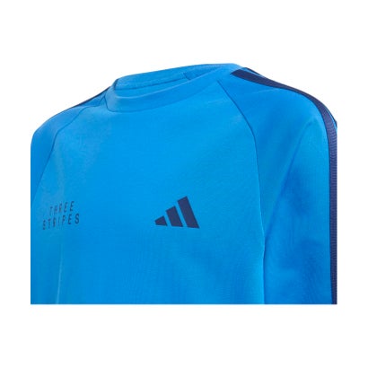 アディダス adidas キッズ バービアージュ パック ルーズフィット シングルジャージー 長袖 T シャツ  M2343 （KU6540 ブライトロイヤル/ダ）｜詳細画像