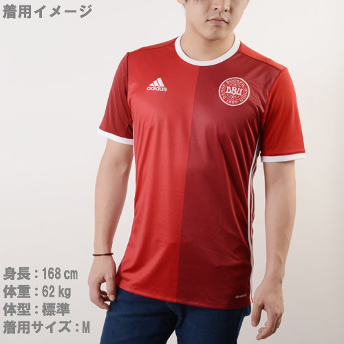 adidas デンマーク代表 2016 ユニフォーム ホーム 半袖 レプリカ BDE79