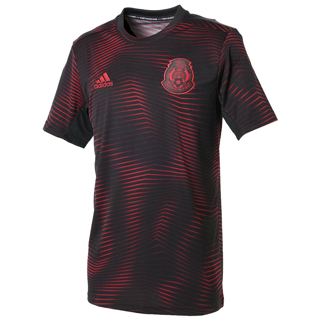 adidas メキシコ代表 2019 プレマッチ ジャージー(ブラック×レッド