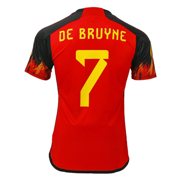 ベルギー代表 2022 ユニフォーム ホーム 半袖 レプリカ #7.デブライネ