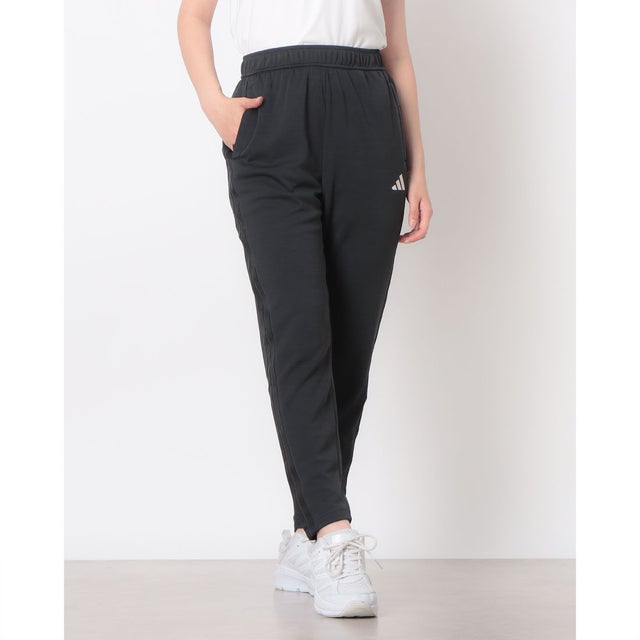 レディース ジャージパンツ W ACTV KN DL テーパードアンクルパンツ KA0983 （black/black）