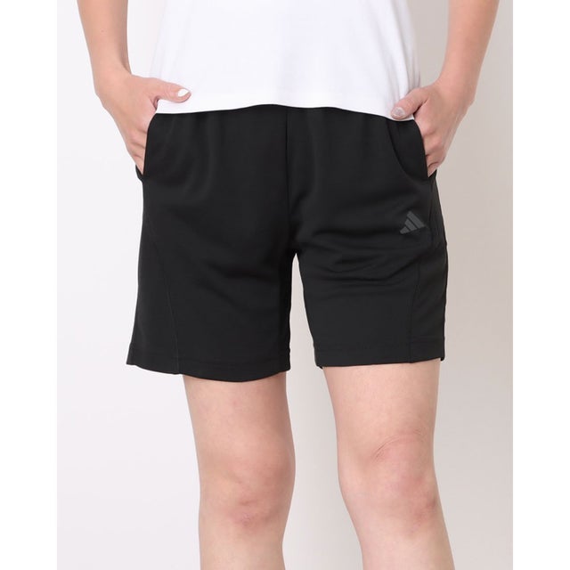 レディース フィットネス ショートパンツ トレーニング エッセンシャルズ プラス レギュラーフィット クールセンサー ショーツ KE9119 （ブラック）