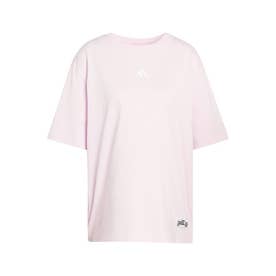 /レディス/W オーバーサイズ バックグラフィック Tシャツ （クリアピンク/ホワイト）