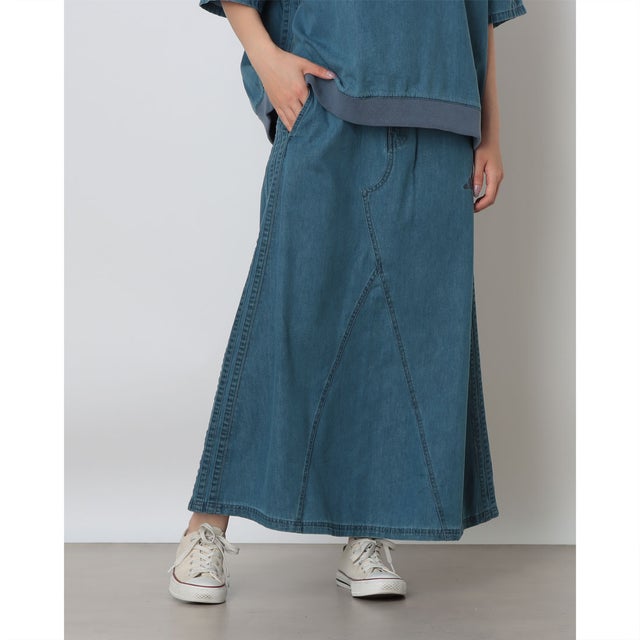 レディース スカート W COOL DENIM スカート AP LH9114 （クリスタルスカイ）