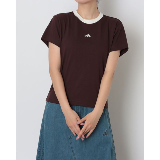 レディース 半袖Tシャツ W リンガー SS Tシャツ AP KM8480 （シャドーブラウン）