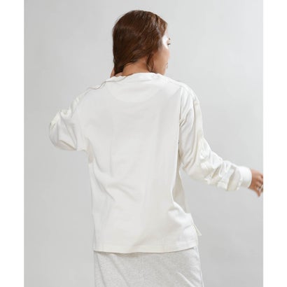 長袖 Tシャツ ロンT レディース シンプル W （WHITE）｜詳細画像