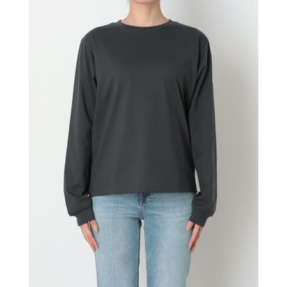 レディース 長袖Tシャツ W レースチュニックセット AP KN1067 （カーボン）｜詳細画像