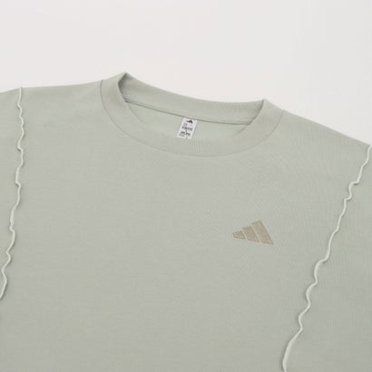 アディダス adidas レディース 長袖Tシャツ W メロウクルースウェットAP KN1074 （ヘイローグリーン）｜詳細画像