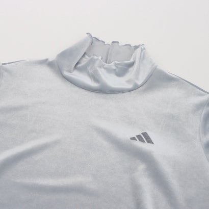 レディース 長袖Tシャツ W ベロア Tシャツ AP KN1059 （ヘイローシルバー）｜詳細画像