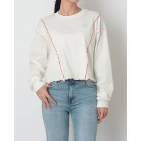レディース 長袖Tシャツ W メロウクルースウェットAP KN1073 （オフホワイト）