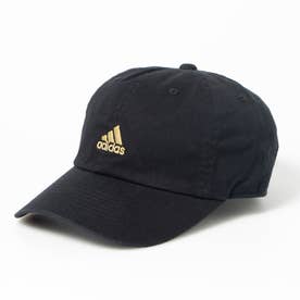 Adidas キャップ 帽子 刺繍ロゴ ハット ベースボールキャップ 111111701 柔らか スポーツ メンズ レディース ワンサイズ ADIDAS COTTON CAP （ブラックxゴールド）