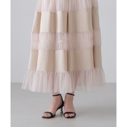 ソフトチュールスカート （ベージュ）｜詳細画像
