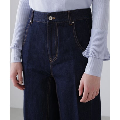 ペーパーデニムパンツ （ネイビー）｜詳細画像