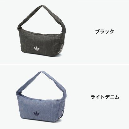 ショルダーバッグ ブランド 小さめ 肩かけ かっこいい カジュアル スポーティ ウォッシュ加工 軽量 ロゴ スモールショルダーバッグ SMALL SHOULDER BAG TP969 （ブラック）｜詳細画像