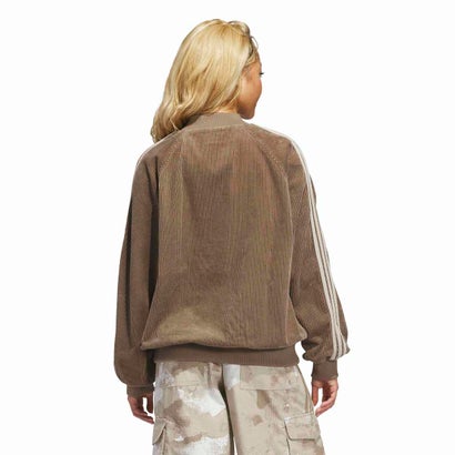 アディダス オリジナルス adidas Originals コーデュロイ SST オーバーサイズ トラックトップ（CORDUROY SST OVERSIZED TRACK TOP） （Khaki Six / Khaki Three）｜詳細画像