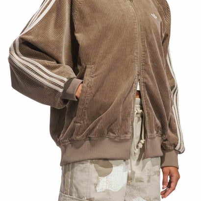 アディダス オリジナルス adidas Originals コーデュロイ SST オーバーサイズ トラックトップ（CORDUROY SST OVERSIZED TRACK TOP） （Khaki Six / Khaki Three）｜詳細画像
