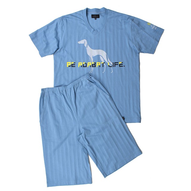 
                    半袖ニットパジャマ （ブルー）