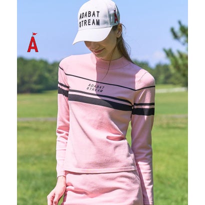 ラインロゴニットモックネックプルオーバー （ブラウン(044)）｜詳細画像