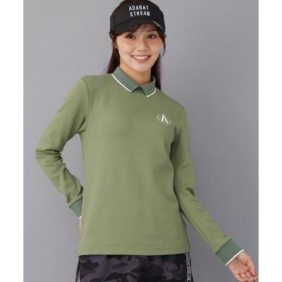 ◆【高島プロコラボ】裏起毛軽量スプリットカラーT （オリーブグリーン(026)）｜詳細画像