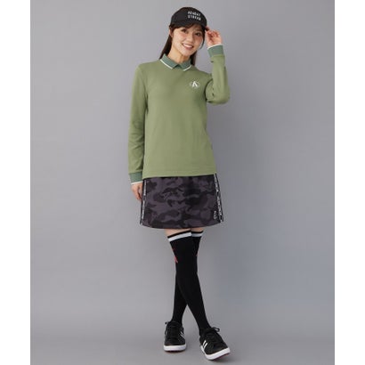 ◆【高島プロコラボ】裏起毛軽量スプリットカラーT （オリーブグリーン(026)）｜詳細画像