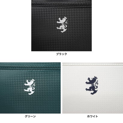 ラウンドバッグ ゴルフ メンズ レディース カートバッグ トートバッグ 軽量 合皮 ファスナー付き おしゃれ 幾何学柄 ロゴ 小さめ 手持ち A5 ラウンドバッグスタンダード ADMZ6BT3 （ブラック）｜詳細画像