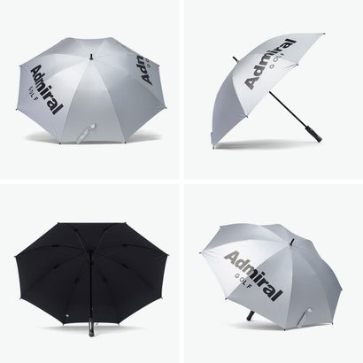 傘 メンズ レディース 晴雨兼用 ブランド おしゃれ ゴルフ 長傘 手開き 大きめ 日傘 遮光 UVカット 紫外線対策 シルバー ゴルフパラソル 65cm ゴルフアンブレラ ADMZ2BK2 （シルバー）｜詳細画像