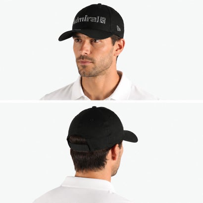 キャップ メンズ レディース ニューエラ ゴルフ ゴルフキャップ 帽子 NEW ERA 9FORTY 大人 おしゃれ ブランド 抗菌 キャップニューエラコラボ ベーシック ADMB6B04 （ブラック）｜詳細画像