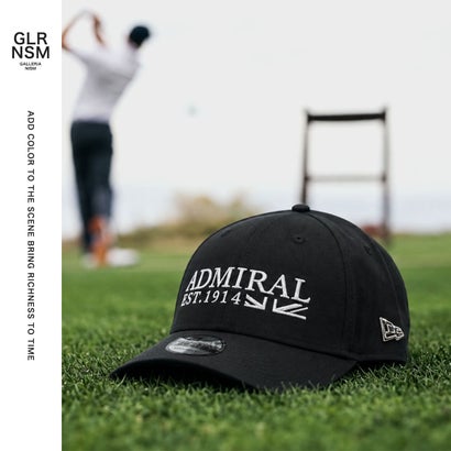 アドミラル Admiral キャップ メンズ レディース ニューエラ ゴルフ ゴルフキャップ 帽子 NEW ERA 9FORTY 大人 おしゃれ ブランド 抗菌 ユニセックス キャップニューエラコラボ トラッド ADMB6B03 （ブラック）｜詳細画像