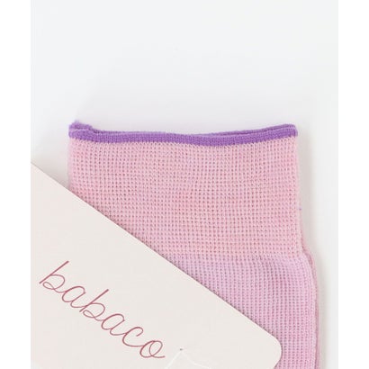 イウエン マトフ AEWEN MATOPH BABACO WOOL RIB SOCKS （PINK）｜詳細画像