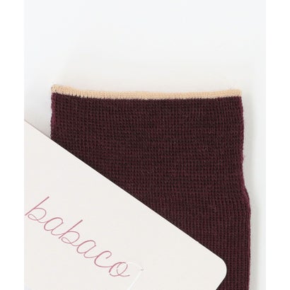 イウエン マトフ AEWEN MATOPH BABACO WOOL RIB SOCKS （PINK）｜詳細画像
