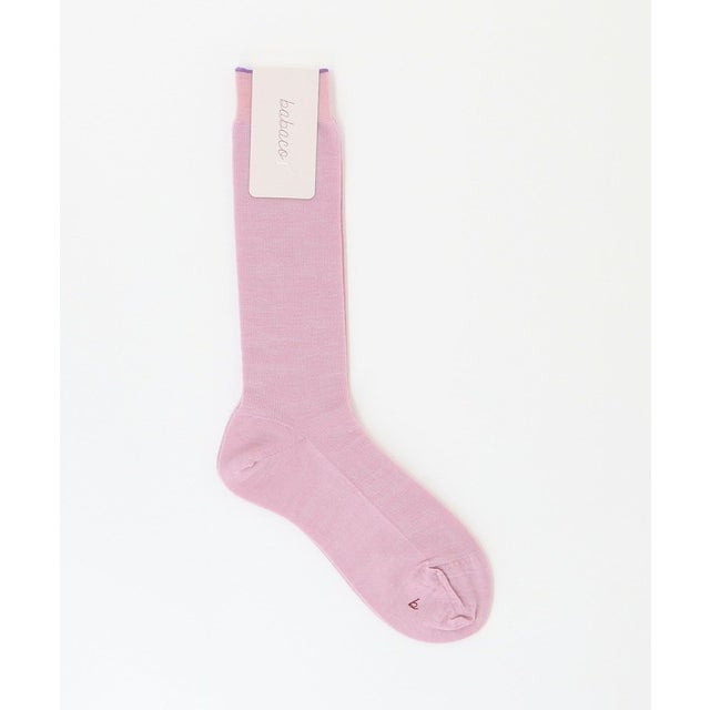 BABACO WOOL RIB SOCKS （PINK）