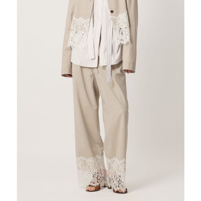 ＜AEWEN MATOPH＞レース コンビ パンツ （BEIGE）