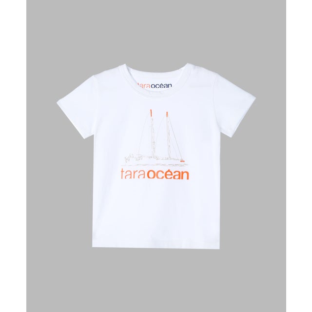 TARA プリント半袖Tシャツ キッズ （ホワイト）