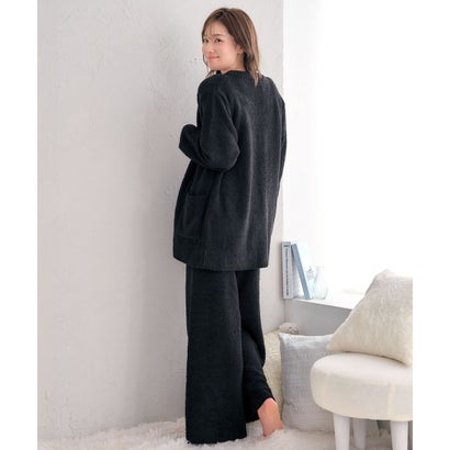 【ふわふわもっちり。こなれ感たっぷりのルームウェア】モールニット 長袖 3点セット （PU-パープル）｜詳細画像