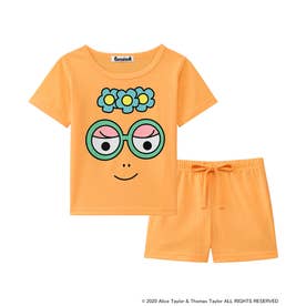 【ワンマイルウェア】バーバパパ Tシャツ Kids 上下セット オレンジ/OR