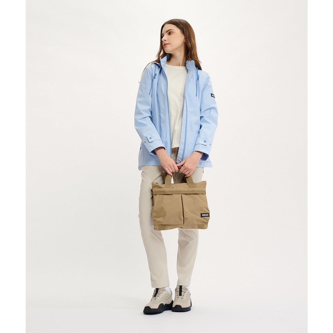 エーグル AIGLE パッカブル 2way トートバッグ （ベージュ 