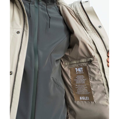 GORE-TEX ゴアテックス 防水 透湿 防風 2レイヤージャケット T-KIT / フード脱着可 （アイボリー)｜詳細画像