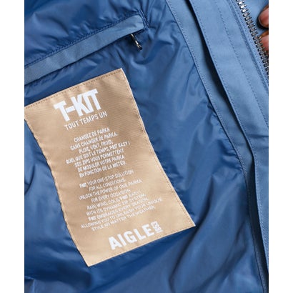 GORE-TEX ゴアテックス 防水 透湿 防風 2レイヤージャケット T-KIT / フード脱着可 （ダークブルー）｜詳細画像